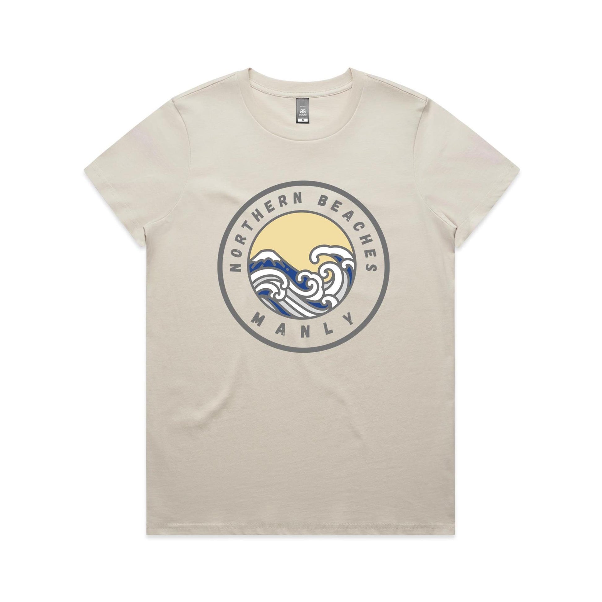 Lost Manly Custom Logo Northern Beaches Manly Edition AS Colour Women's Maple Tee - Lost Manly Shop