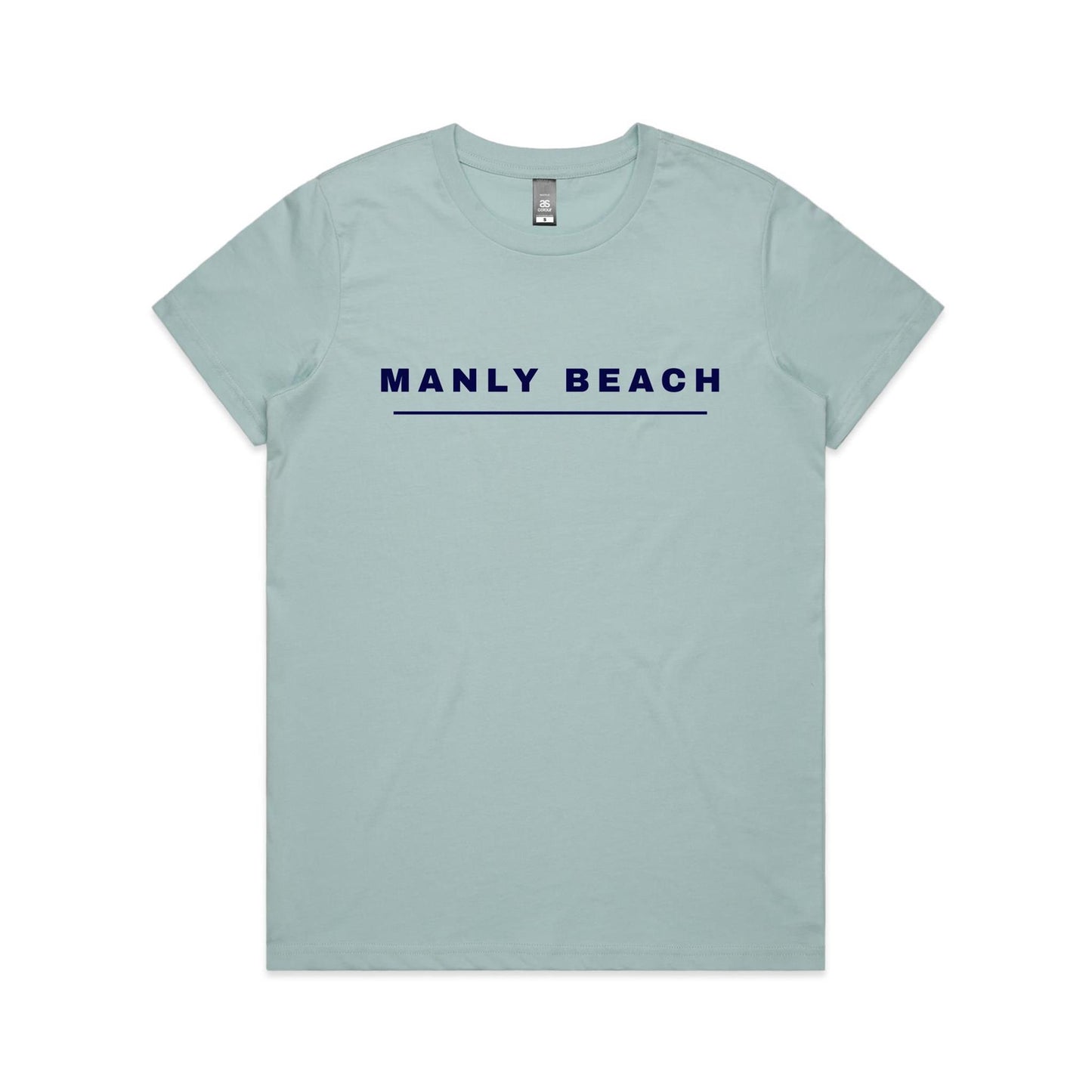 Lost Manly custom logo Manly Beach edition AS Colour Women's Maple Tee - Lost Manly Shop