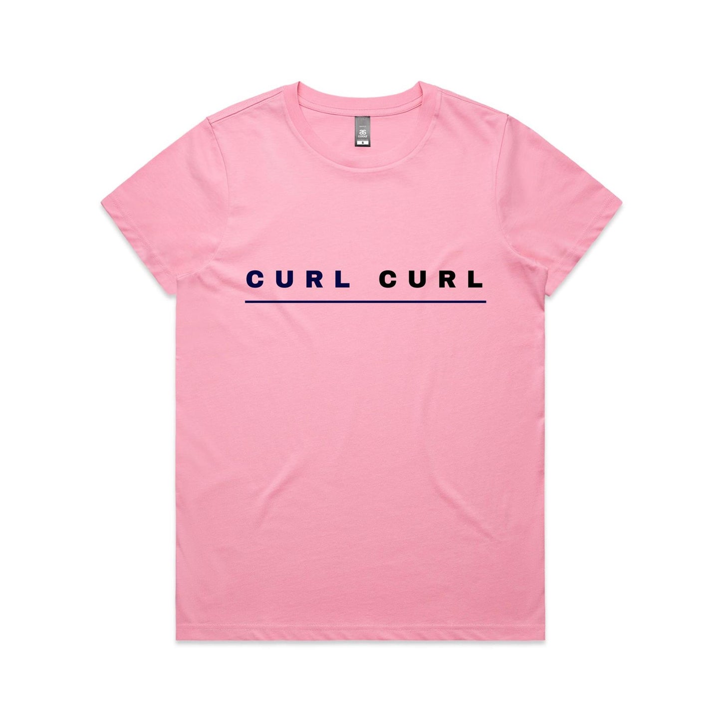 Lost Manly custom logo Curl Curl edition AS Colour Women's Maple Tee - Lost Manly Shop