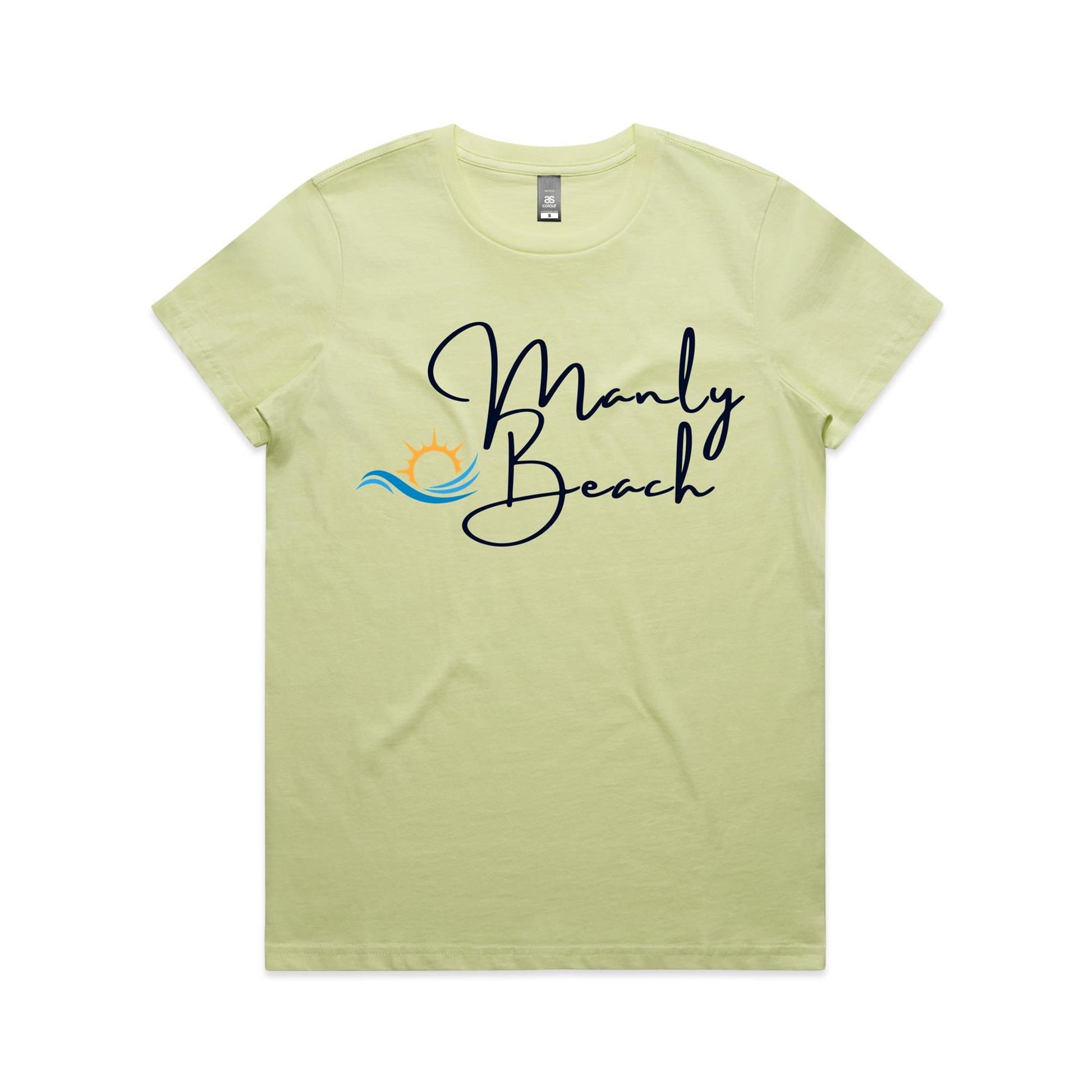 Lost Manly Custom Manly Beach Logo Limited Edition AS Colour Women's Maple Tee - Lost Manly Shop