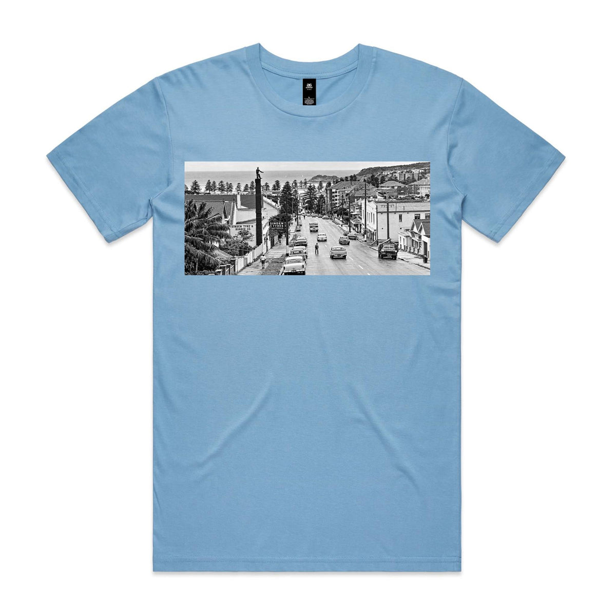 Vintage Manly Tyre Man Cotton T-Shirt | Northern Beaches