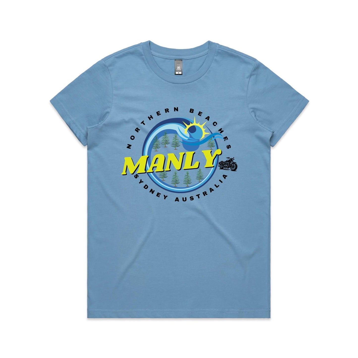 Lost Manly Custom Logo Manly Edition AS Colour Women's Maple Tee - Lost Manly Shop
