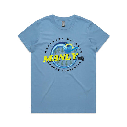 Lost Manly Custom Logo Manly Edition AS Colour Women's Maple Tee - Lost Manly Shop