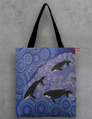 Canvas Tote Bag Black Strap 