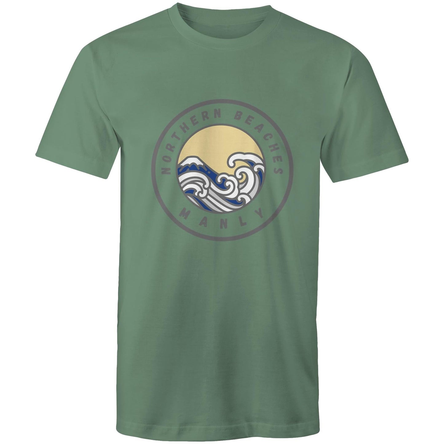 AS Colour Staple - Mens T-Shirt Manly logo front - Lost Manly Shop