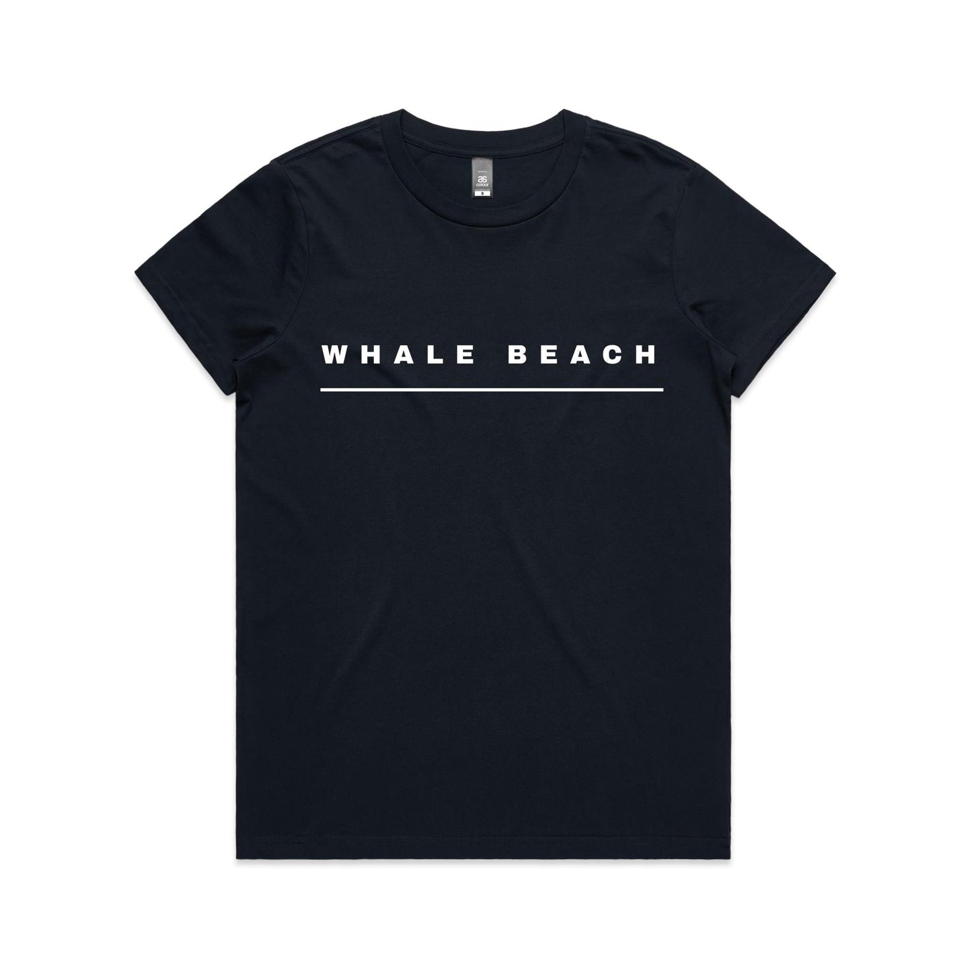 Lost Manly custom logo Whale Beach edition AS Colour Women's Maple Tee - Lost Manly Shop