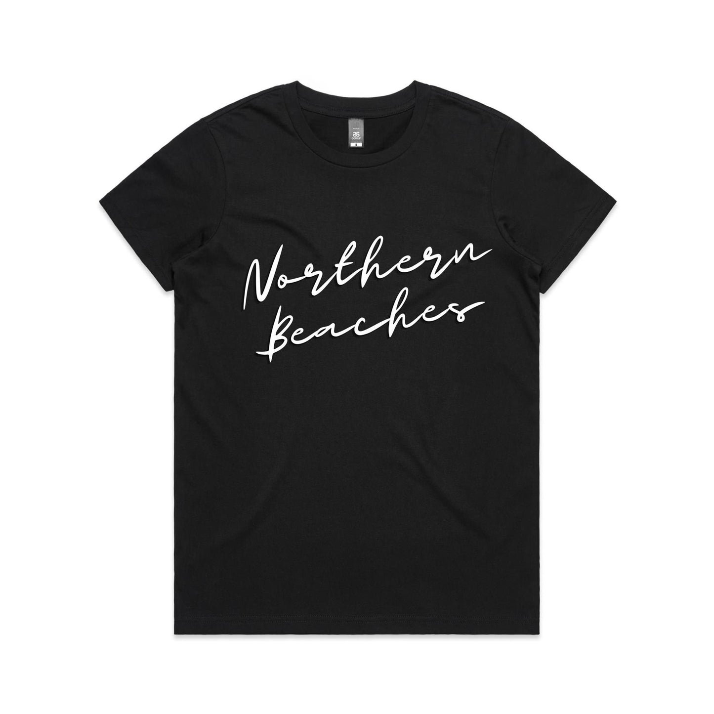 Lost Manly custom logo Northern Beaches AS Colour Women's Maple Tee - Lost Manly Shop