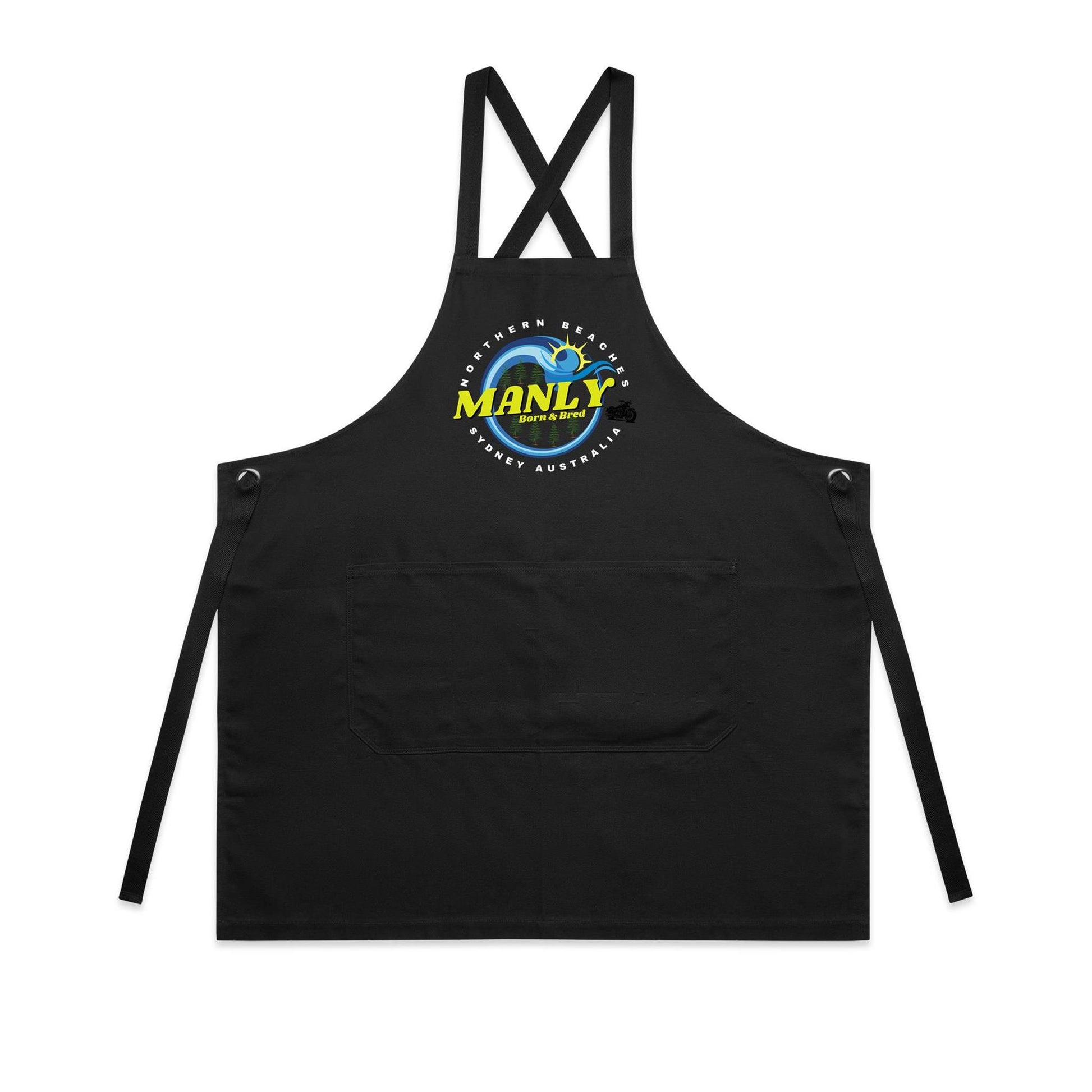 Lost Manly custom logo The Manly Barry Born & Bred edition AS Colour Carrie Apron - Lost Manly Shop