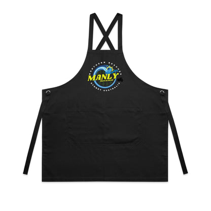 Lost Manly custom logo The Manly Barry Born & Bred edition AS Colour Carrie Apron - Lost Manly Shop