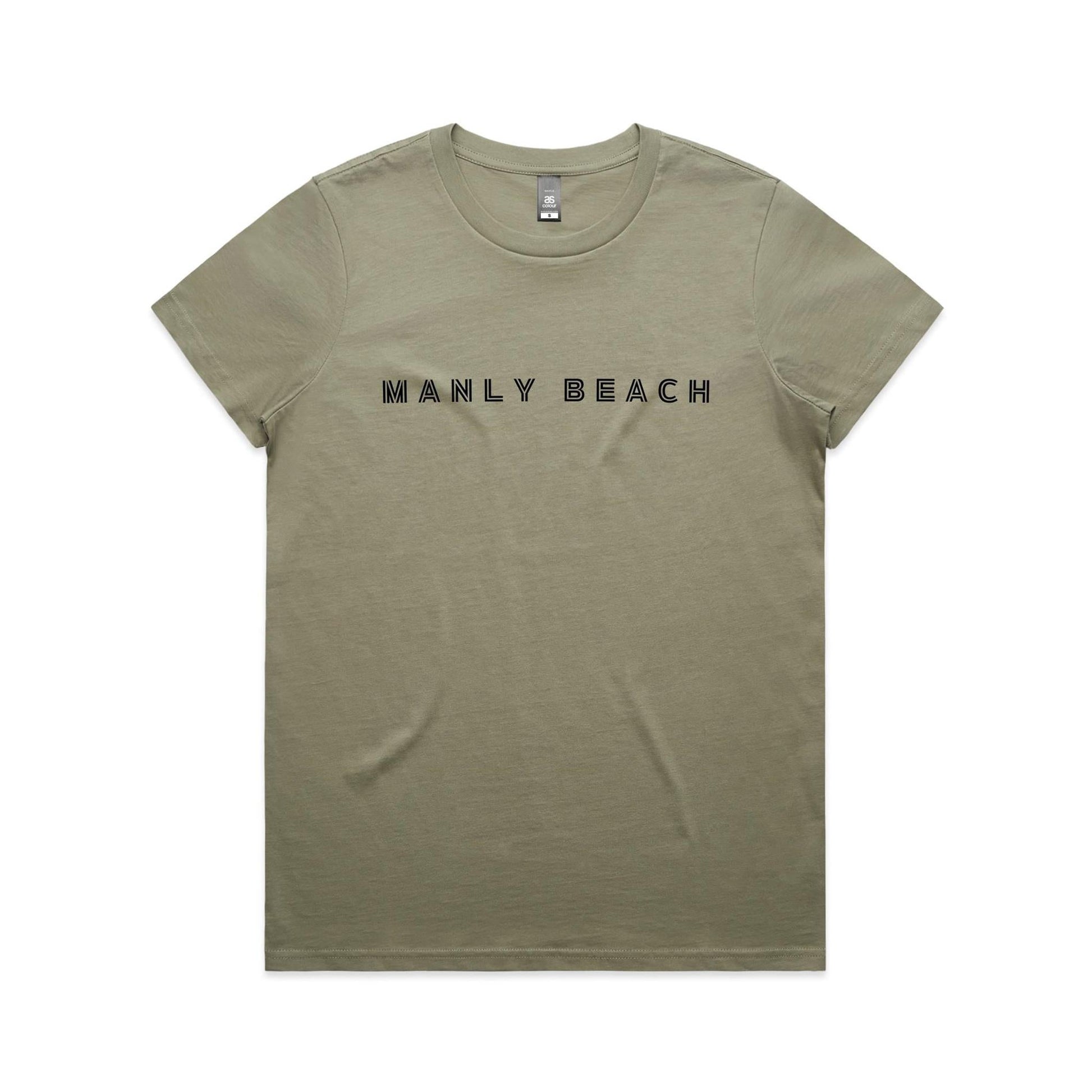 Manly Beach custom logo AS Colour Women's Maple Tee 