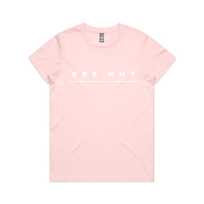 Lost Manly custom logo Dee Why edition AS Colour Women's Maple Tee - Lost Manly Shop