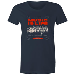 Women's Maple Tee Music is my Life 
