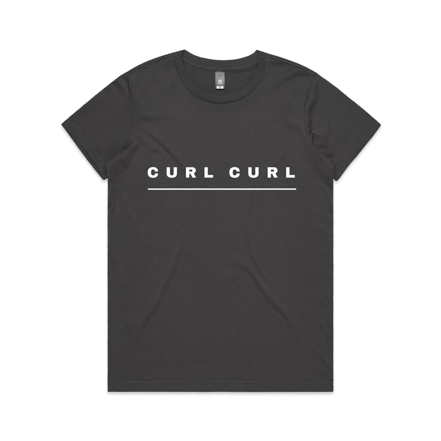 Lost Manly custom logo Curl Curl edition AS Colour Women's Maple Tee - Lost Manly Shop