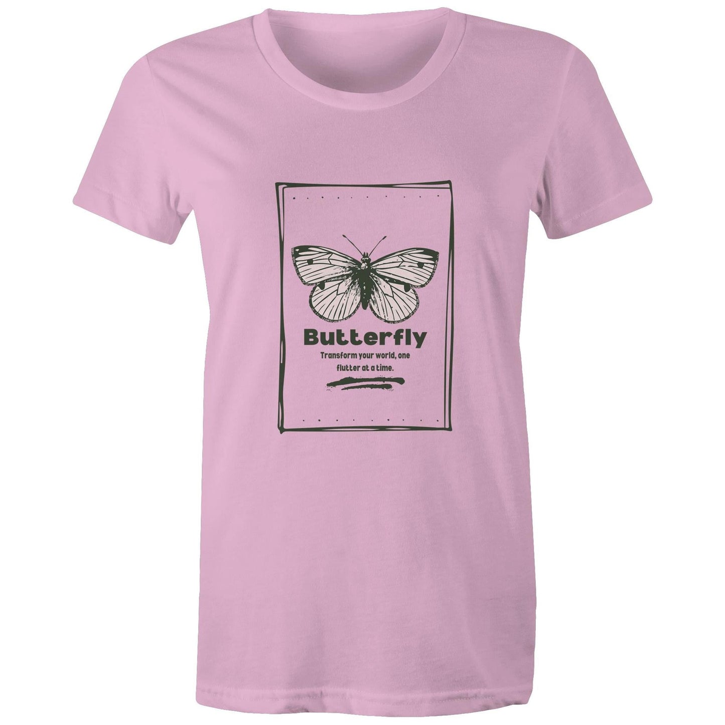 Women's Maple Tee Butterfly custom logo 