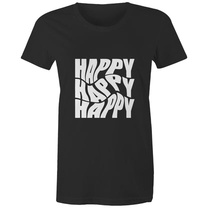 Women's Maple Tee Happy 