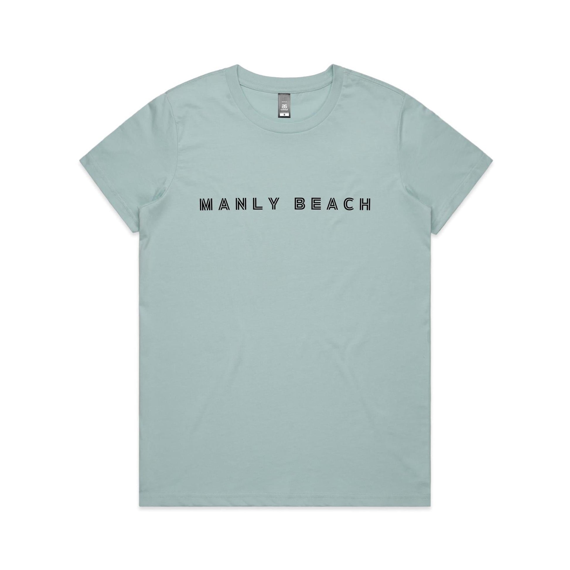 Manly Beach custom logo AS Colour Women's Maple Tee 