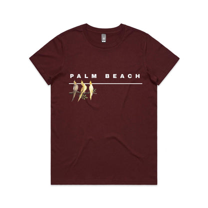 Lost Manly custom logo Palm Beach edition AS Colour Women's Maple Tee - Lost Manly Shop