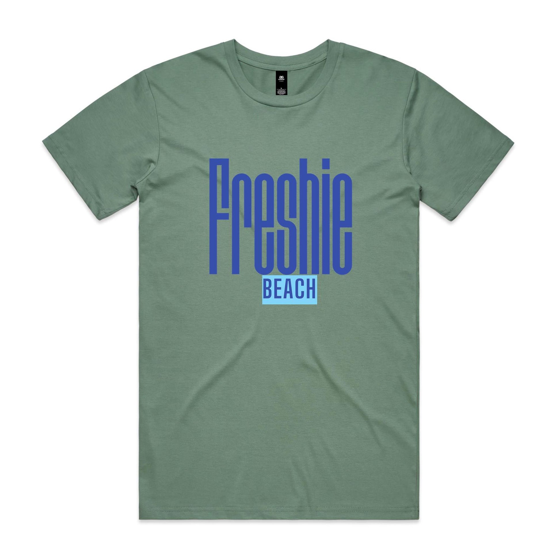 Lost Manly custom logo Freshie Beach AS Colour Staple Tee - Lost Manly Shop