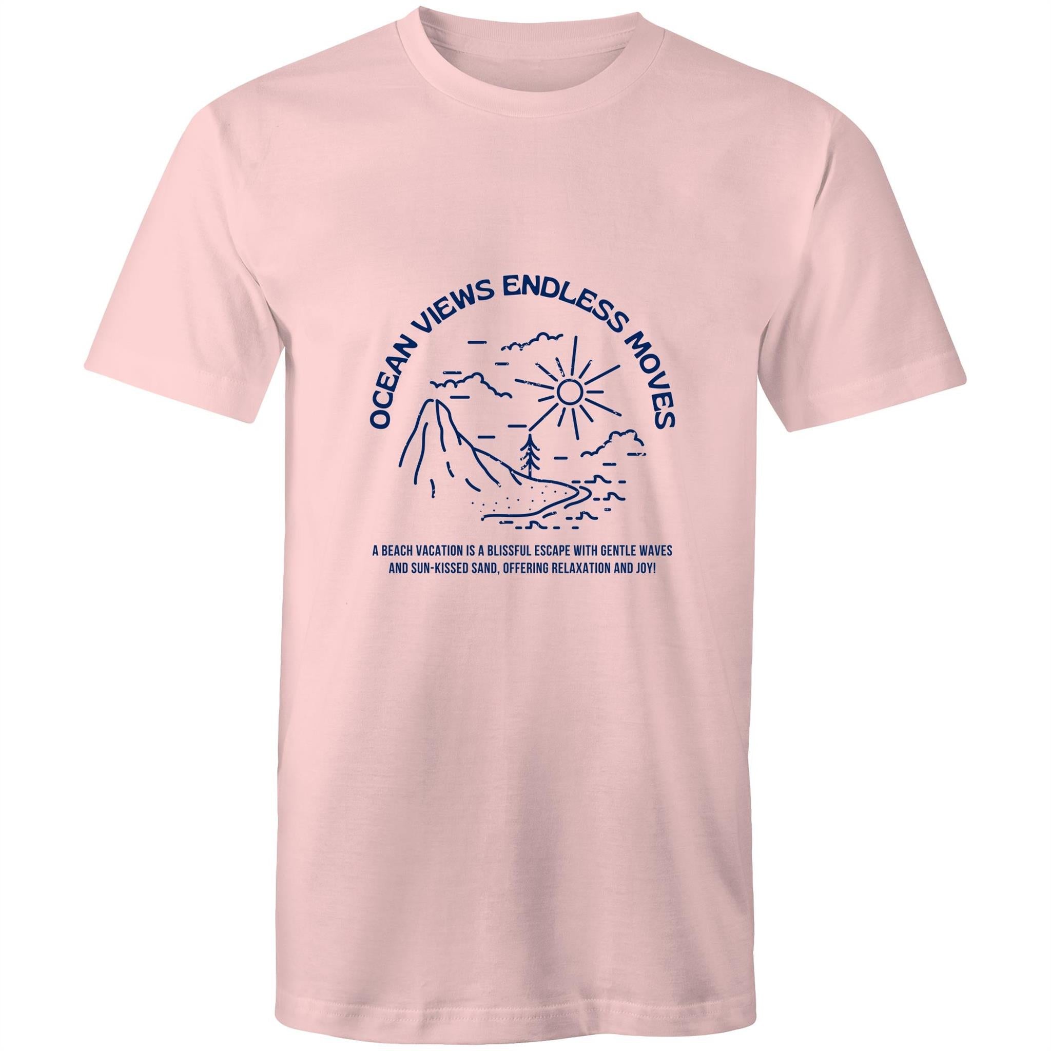 Mens T-Shirt Ocean Views Endless Moves 
