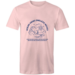 Mens T-Shirt Ocean Views Endless Moves 