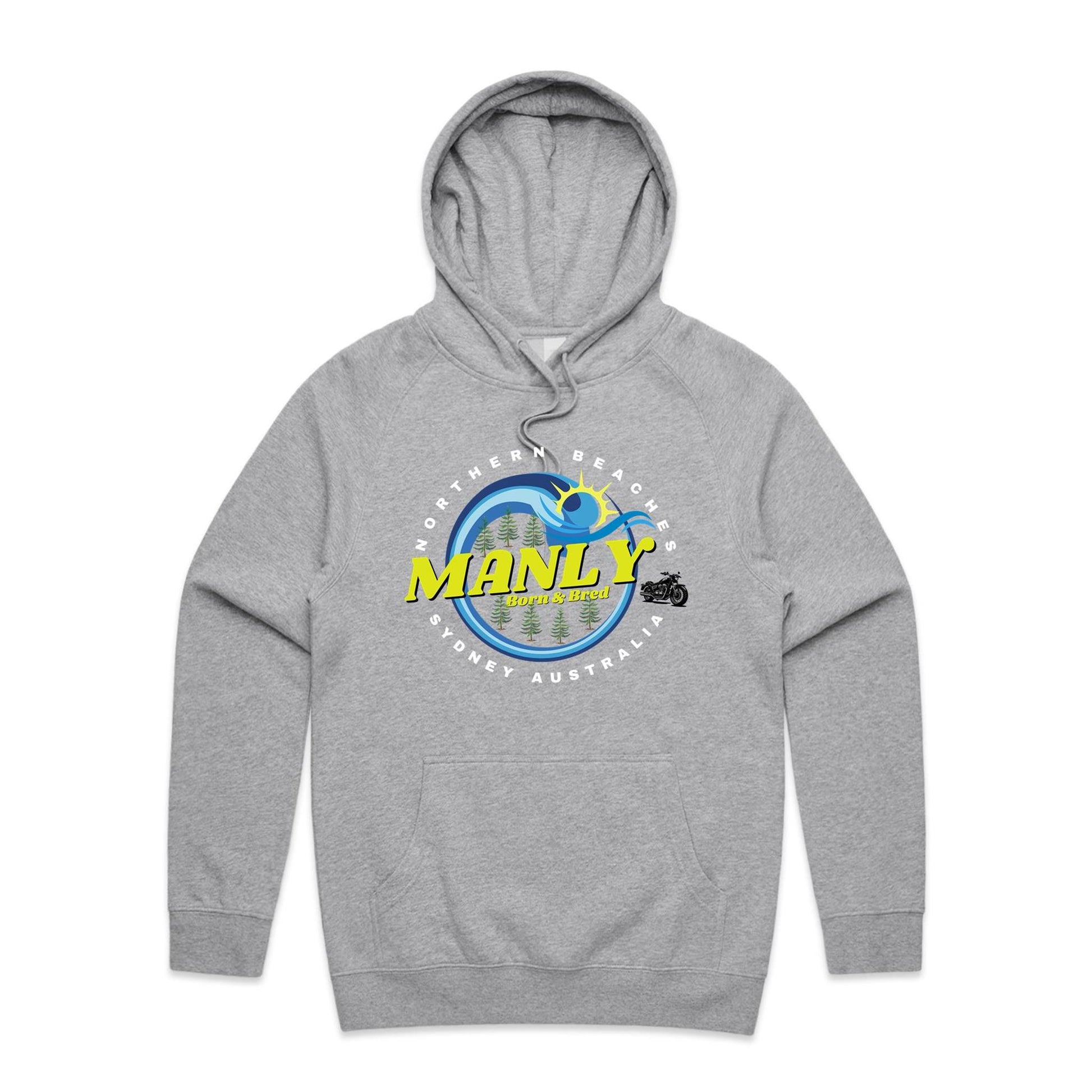 Lost Manly custom logo The Manly Barry Born & Bred edition AS Colour - Supply Hood - Lost Manly Shop