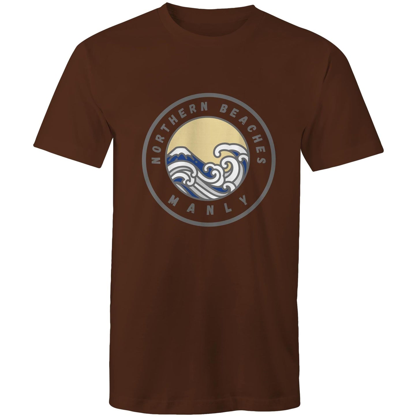 AS Colour Staple - Mens T-Shirt Manly logo front - Lost Manly Shop