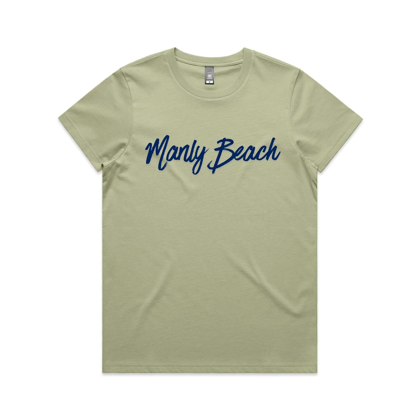 Lost Manly custom logo Manly Beach edition AS Colour Women's Maple Tee - Lost Manly Shop