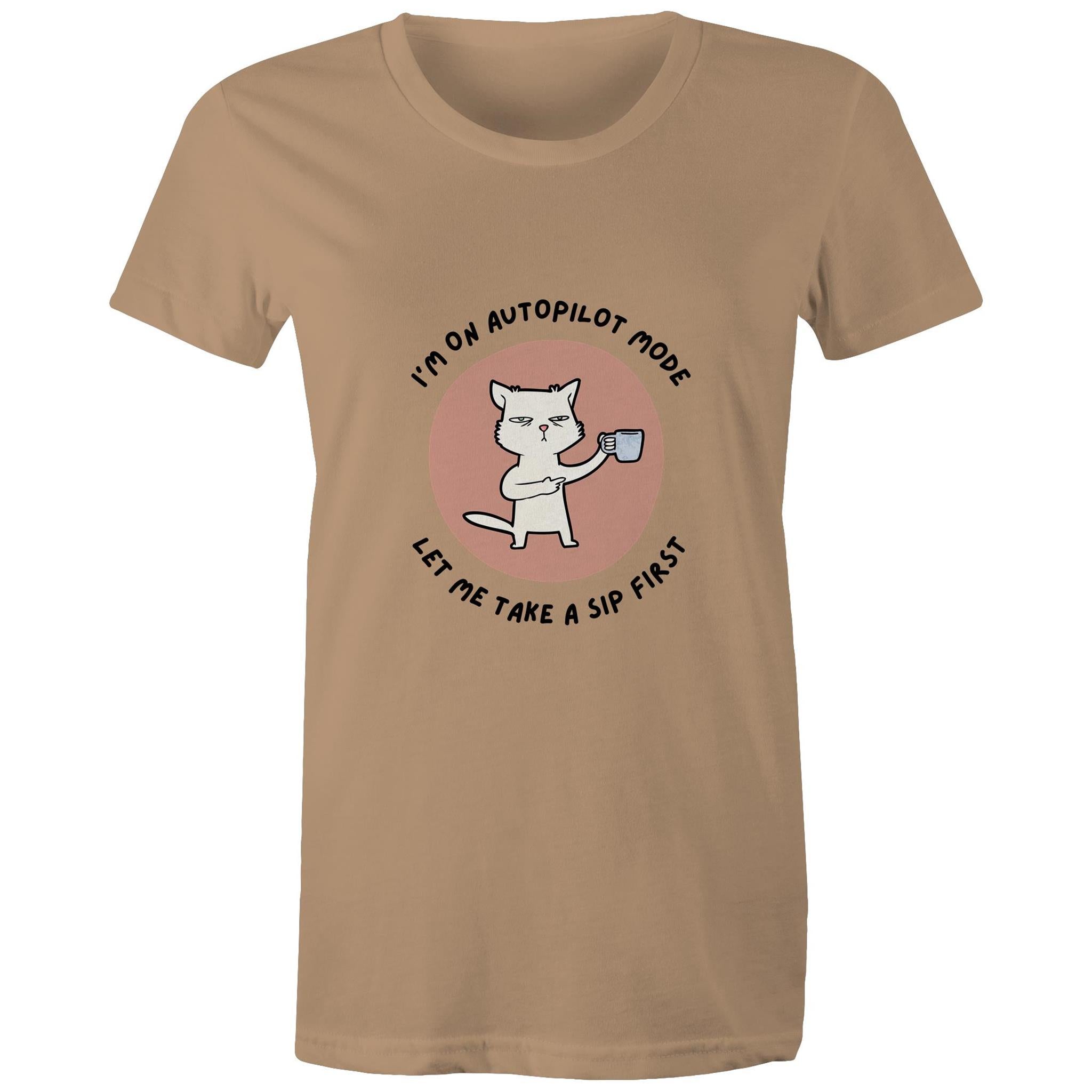 Maple Tee Need Coffee Logo Print 