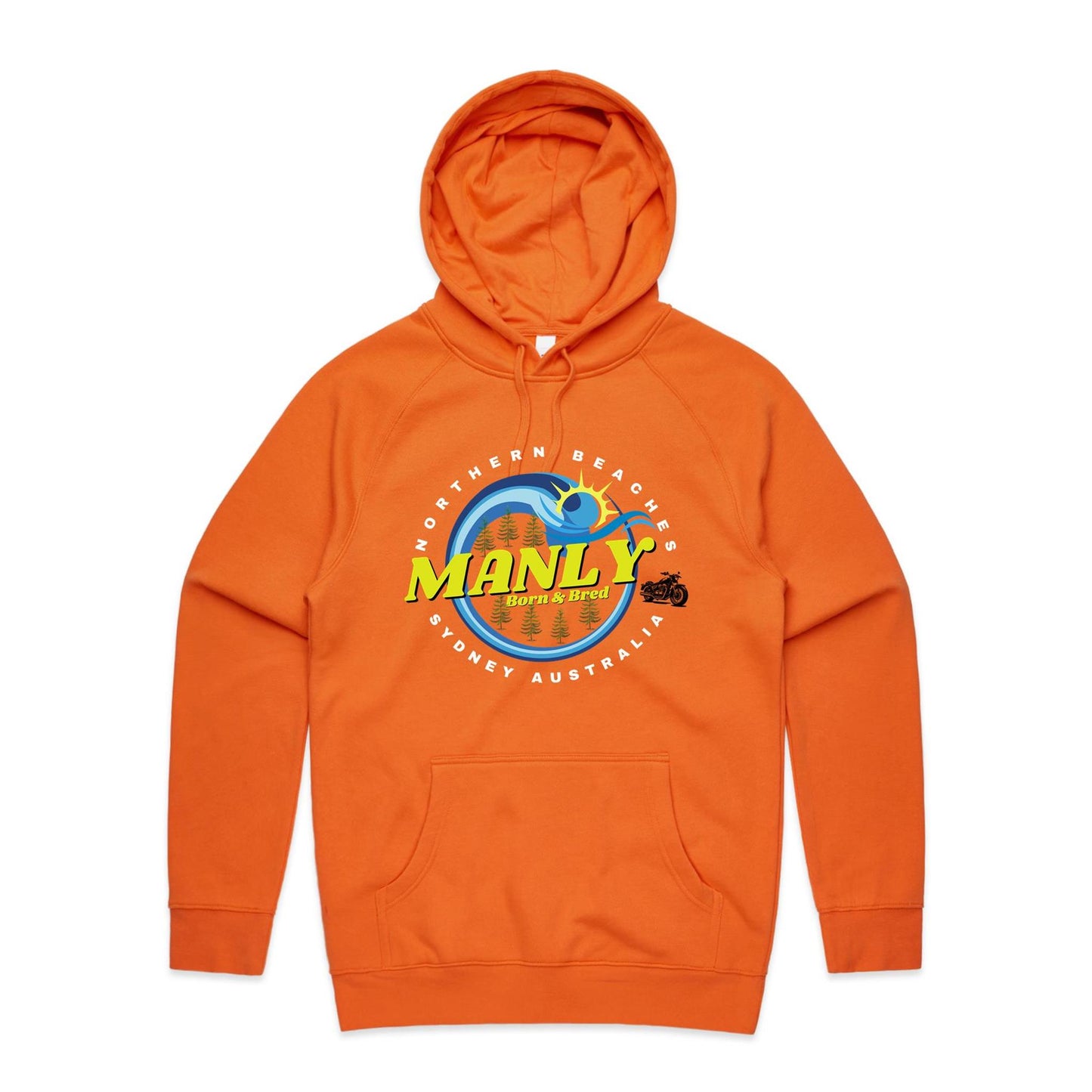 Lost Manly custom logo The Manly Barry Born & Bred edition AS Colour - Supply Hood - Lost Manly Shop