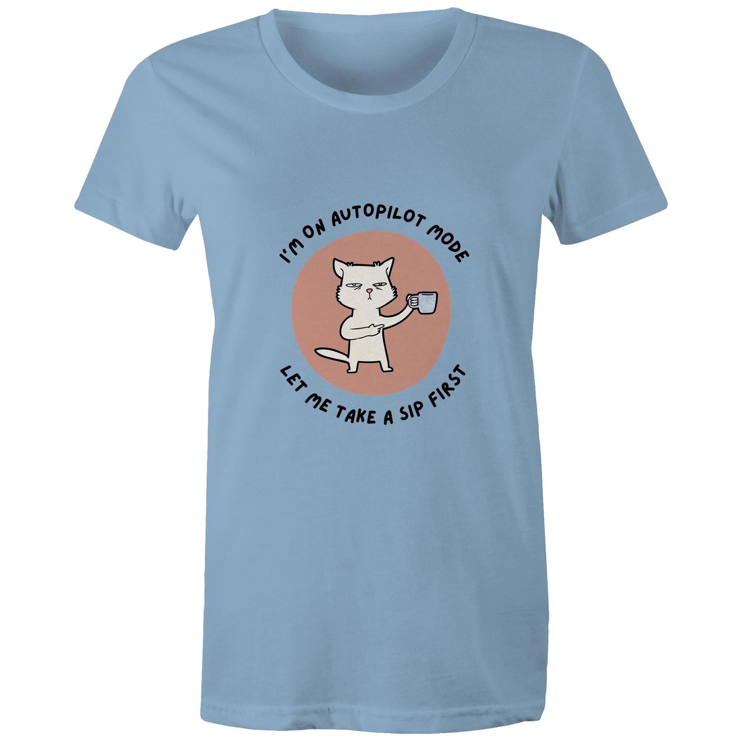 Maple Tee Need Coffee Logo Print 