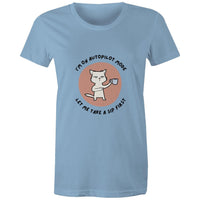 Maple Tee Need Coffee Logo Print 