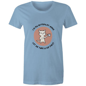 Maple Tee Need Coffee Logo Print 