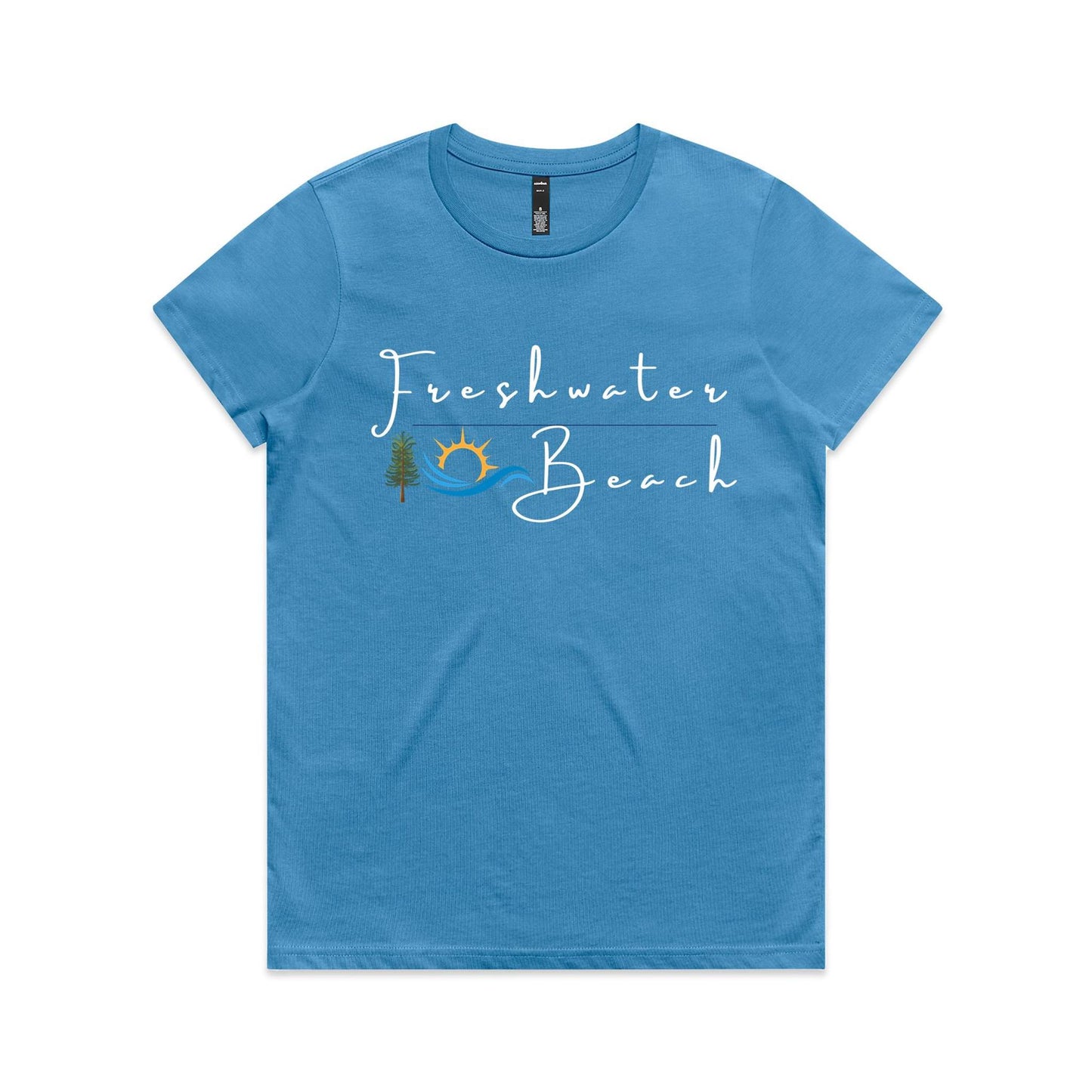 Lost Manly custom logo Freshwater Beach edition AS Colour Women's Maple Tee - Lost Manly Shop