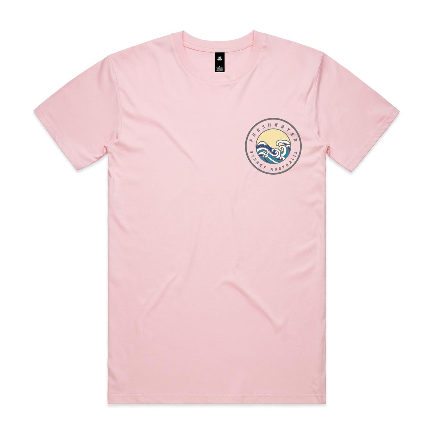Freshwater Sydney Australia custom double logo collection Comfy Cotton Tee - Lost Manly Shop