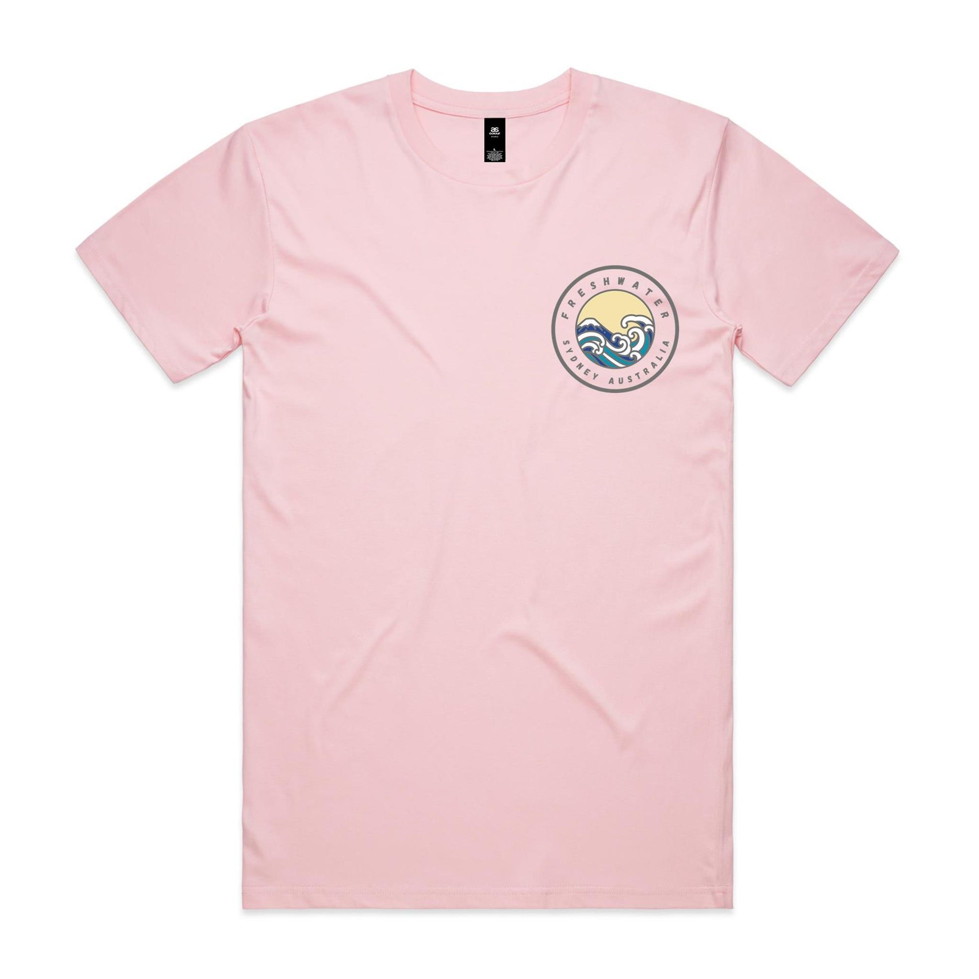 Freshwater Sydney Australia custom double logo collection Comfy Cotton Tee - Lost Manly Shop