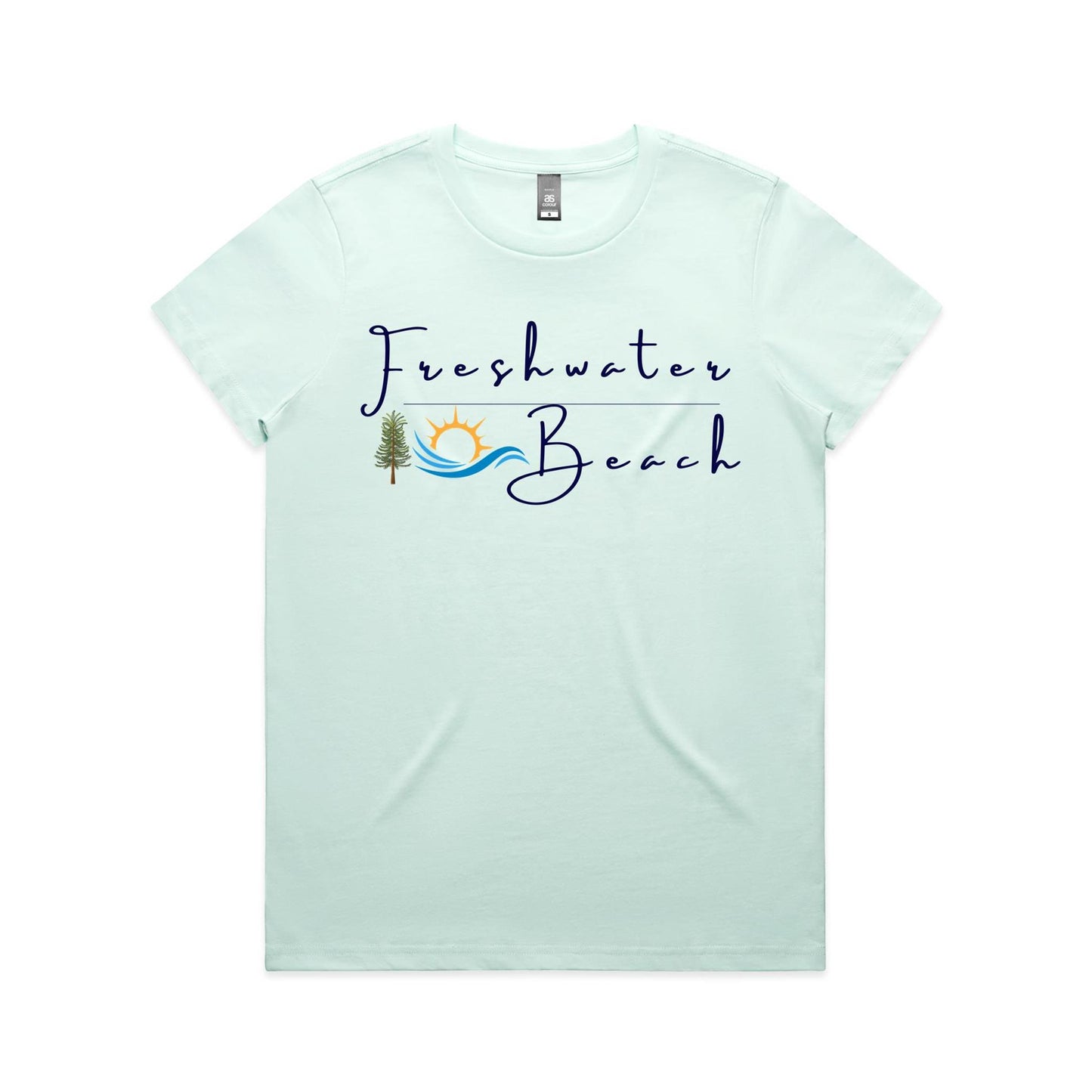 Lost Manly Custom Freshwater Beach Logo Limited Edition AS Colour Women's Maple Tee - Lost Manly Shop