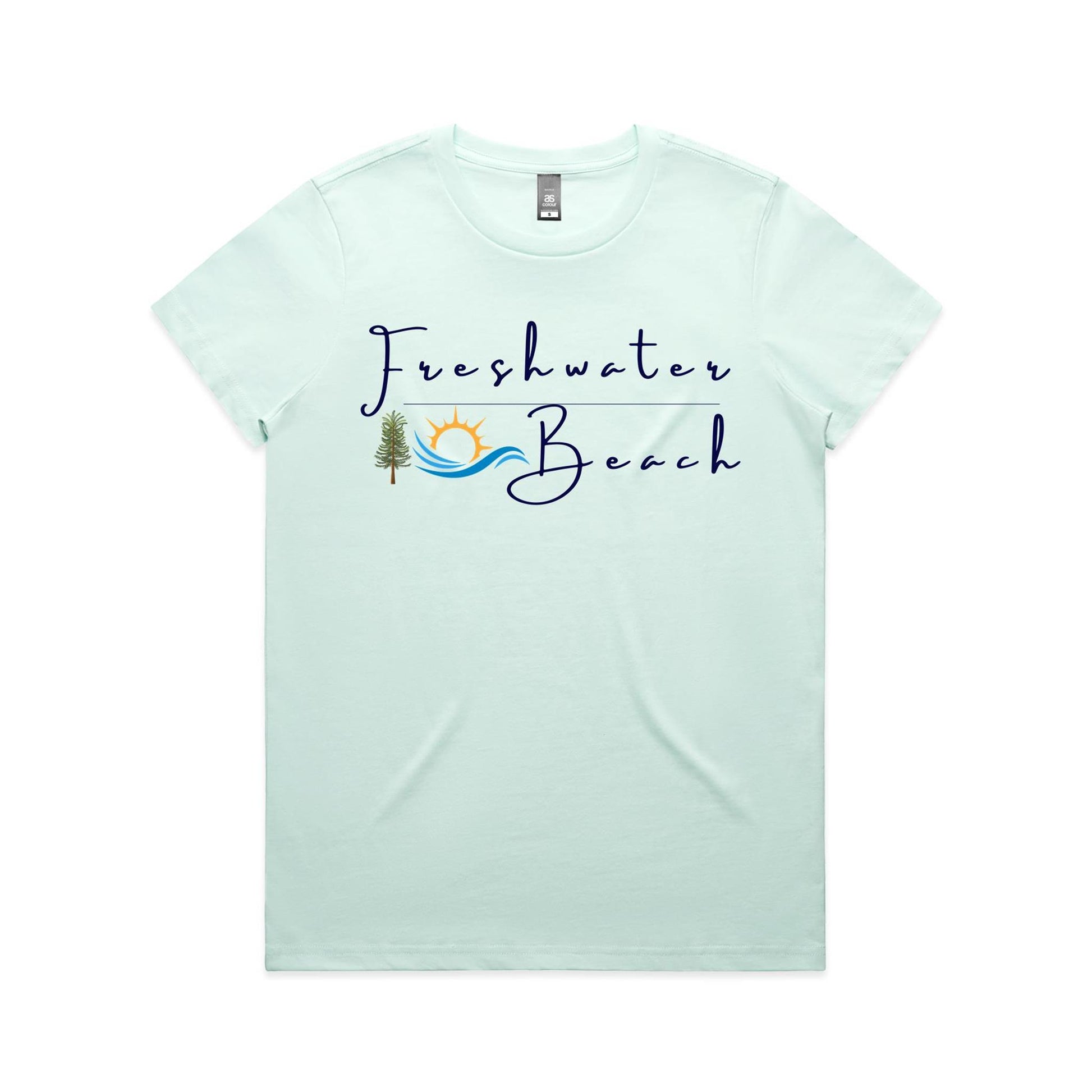 Lost Manly Custom Freshwater Beach Logo Limited Edition AS Colour Women's Maple Tee - Lost Manly Shop