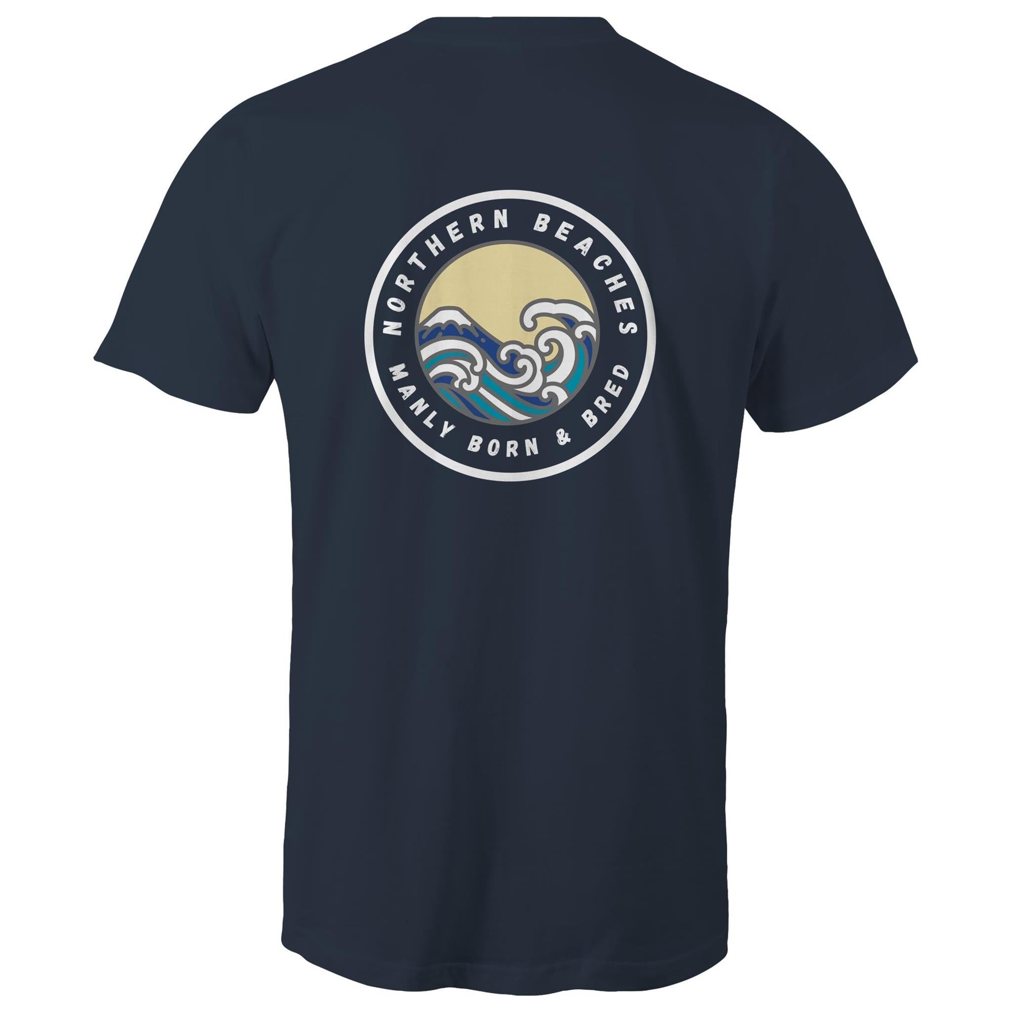 Manly Born and Bred Northern Beaches Sydney Australia Printed Logo T-Shirt Ogo Merch