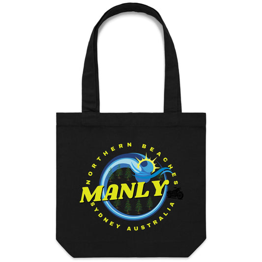 Lost Manly custom logo Manly Australia edition AS Colour - Shoulder Canvas Tote Bag - Lost Manly Shop