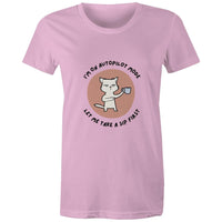 Maple Tee Need Coffee Logo Print 