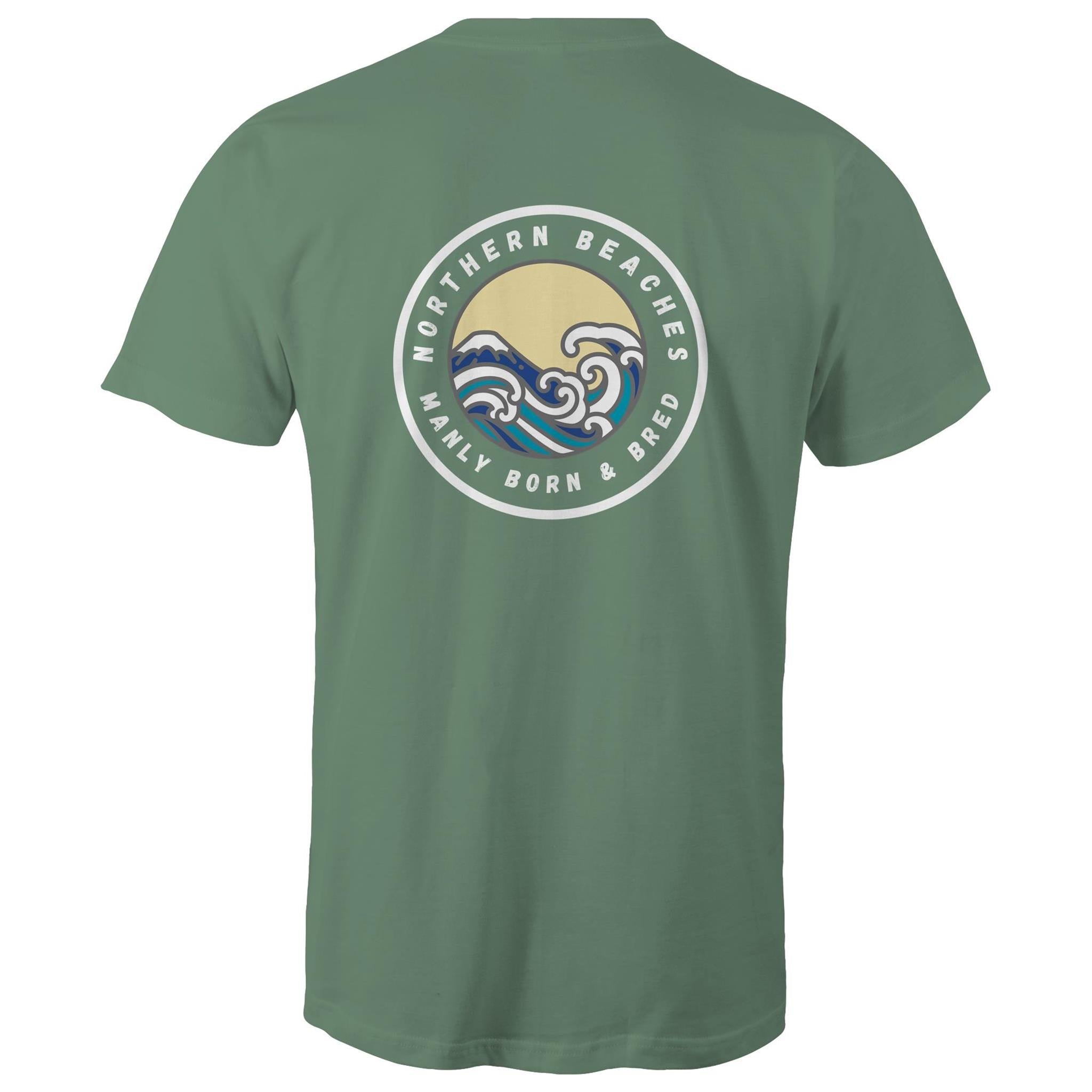 Manly Born and Bred Northern Beaches Sydney Australia Printed Logo T-Shirt Ogo Merch