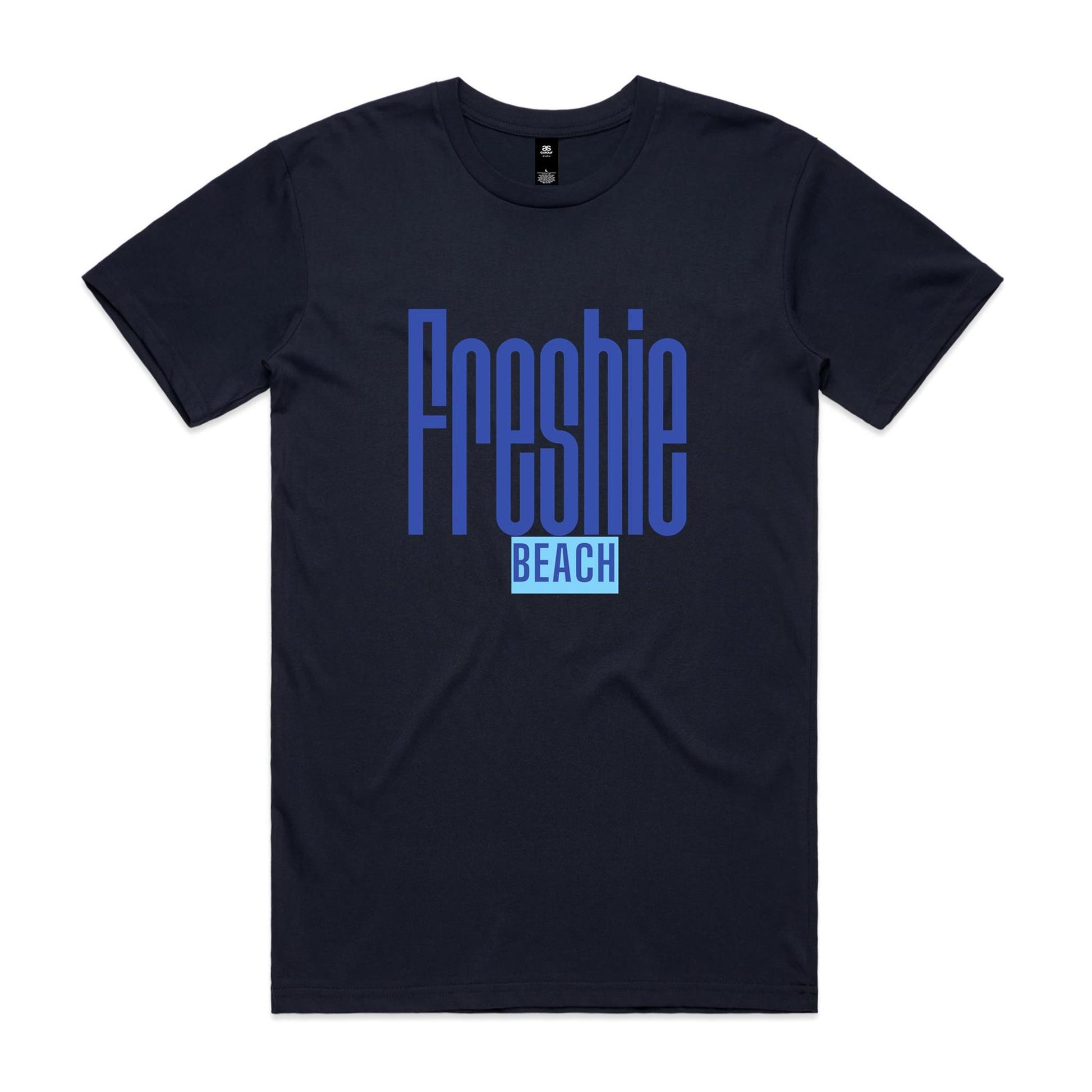 Lost Manly custom logo Freshie Beach AS Colour Staple Tee - Lost Manly Shop