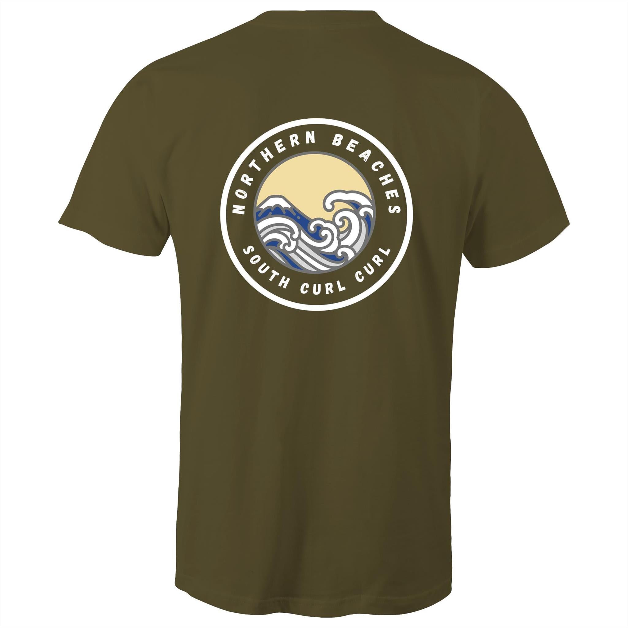 AS Colour Staple - Mens T-Shirt South Curl Curl logo back - Lost Manly Shop