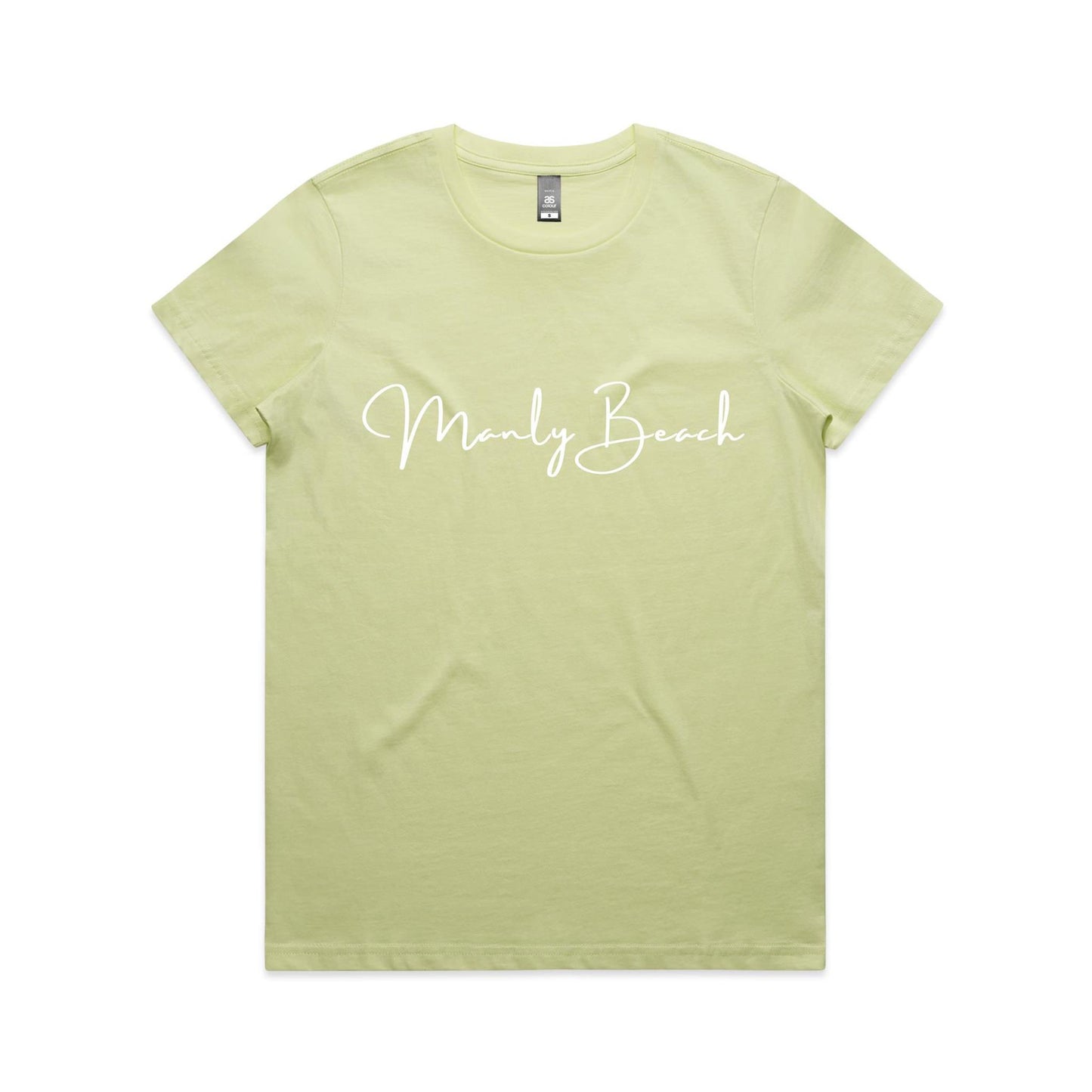 Lost Manly custom logo Manly Beach edition AS Colour Women's Maple Tee - Lost Manly Shop
