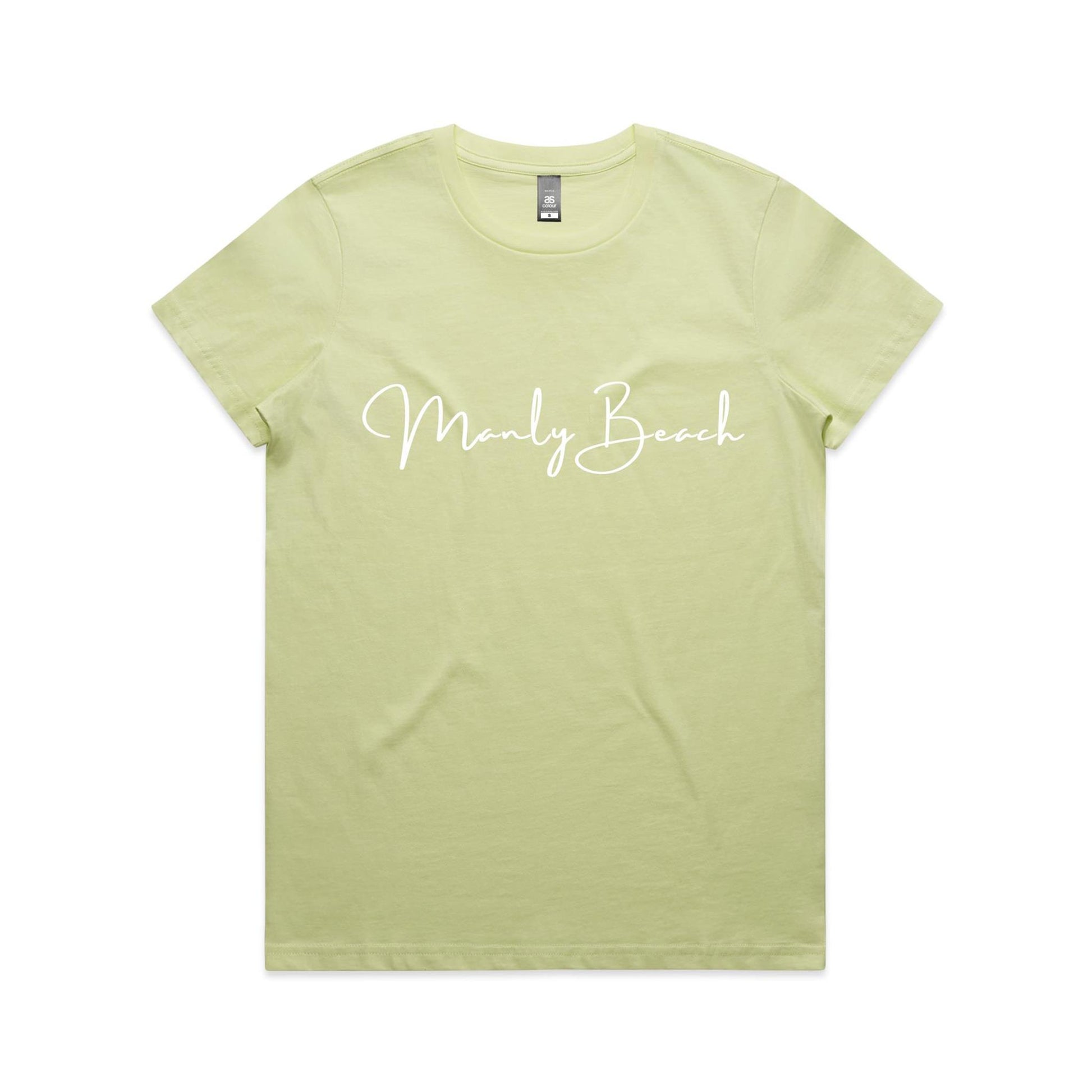 Lost Manly custom logo Manly Beach edition AS Colour Women's Maple Tee - Lost Manly Shop