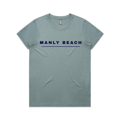 Lost Manly Custom Manly Beach Logo Edition AS Colour Women's Maple Tee - Lost Manly Shop