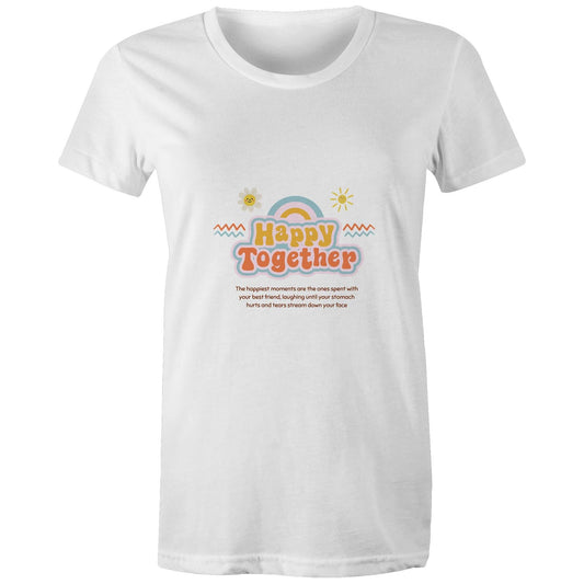 Maple Tee Happy Together Logo Print 