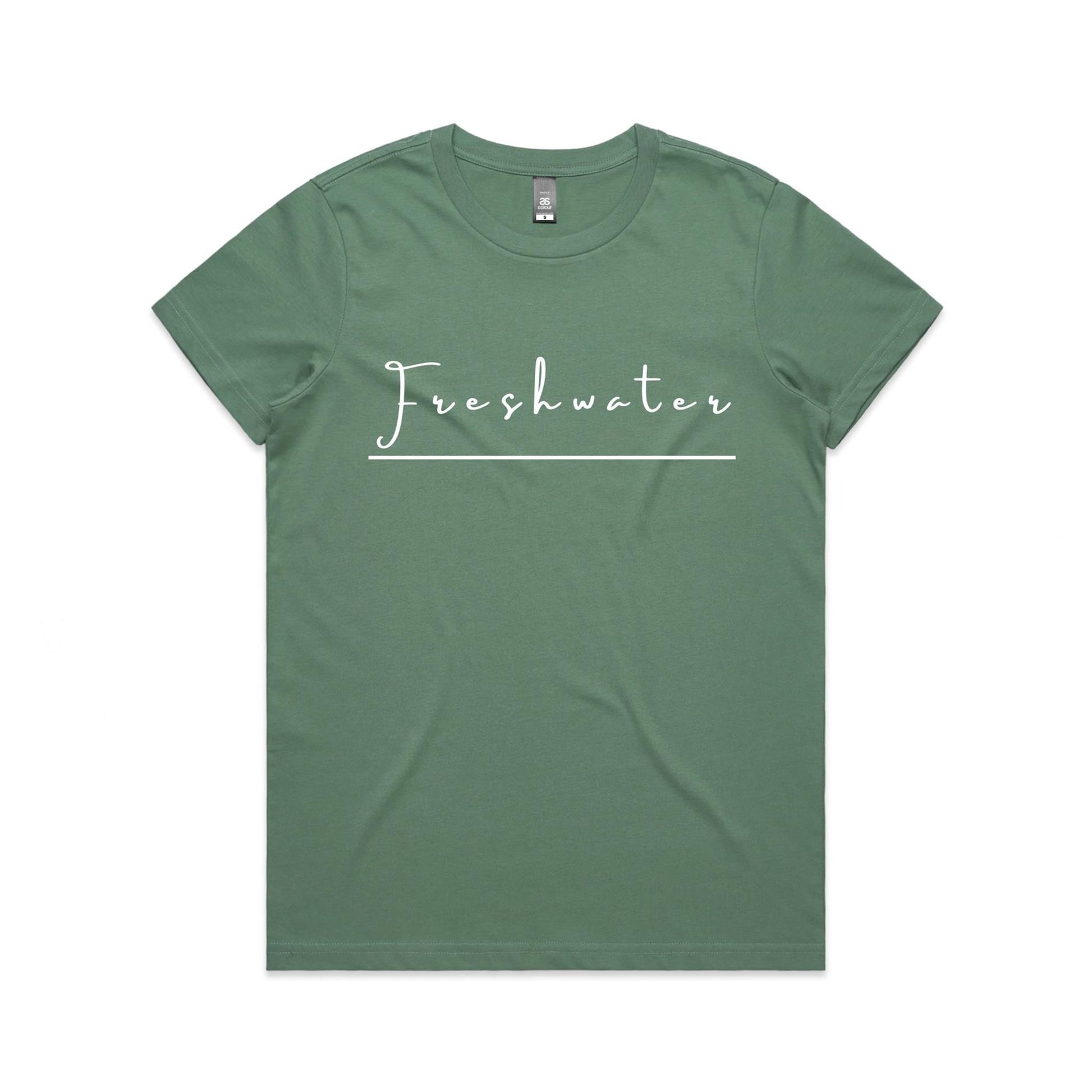 Lost Manly Custom Freshwater Beach Logo Edition AS Colour Women's Maple Tee - Lost Manly Shop