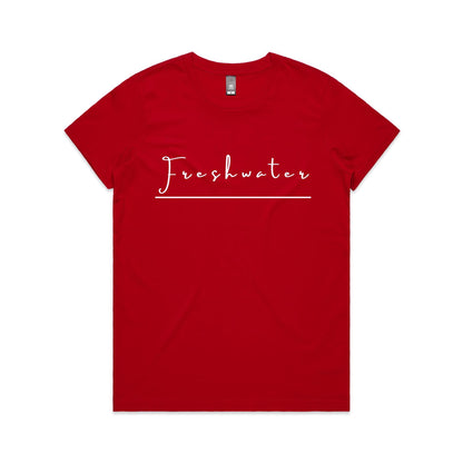 Lost Manly custom logo Freshwater edition AS Colour Women's Maple Tee - Lost Manly Shop