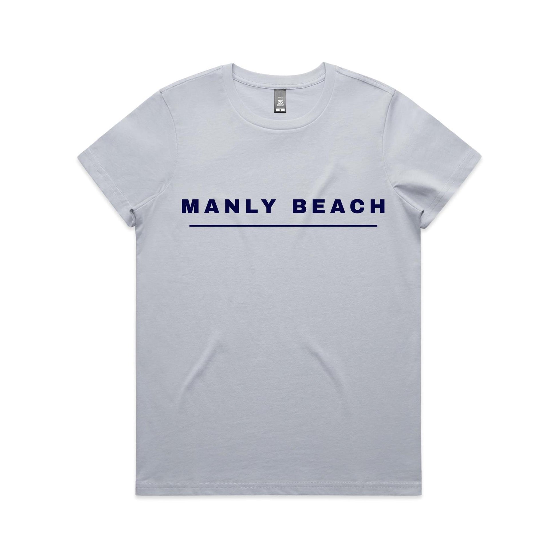 Lost Manly custom logo Manly Beach edition AS Colour Women's Maple Tee - Lost Manly Shop